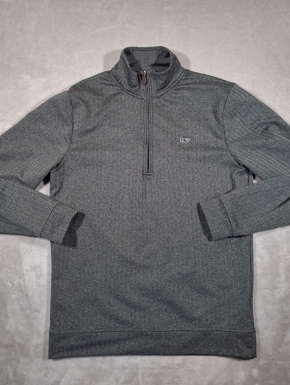 Vineyard Vines Performance Jacket S Men Gray Herringbone